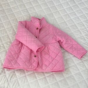 Charming Pink Quilted Kids Jacket